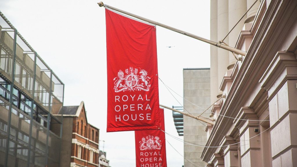 The Royal Opera House in London.